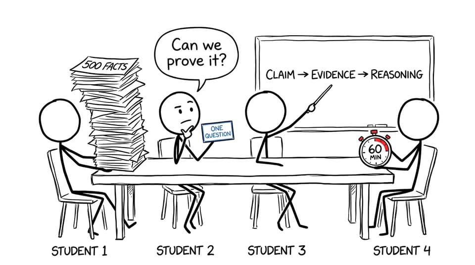 An MYP study group discovers that one focused question is more useful than a mountain of disconnected facts