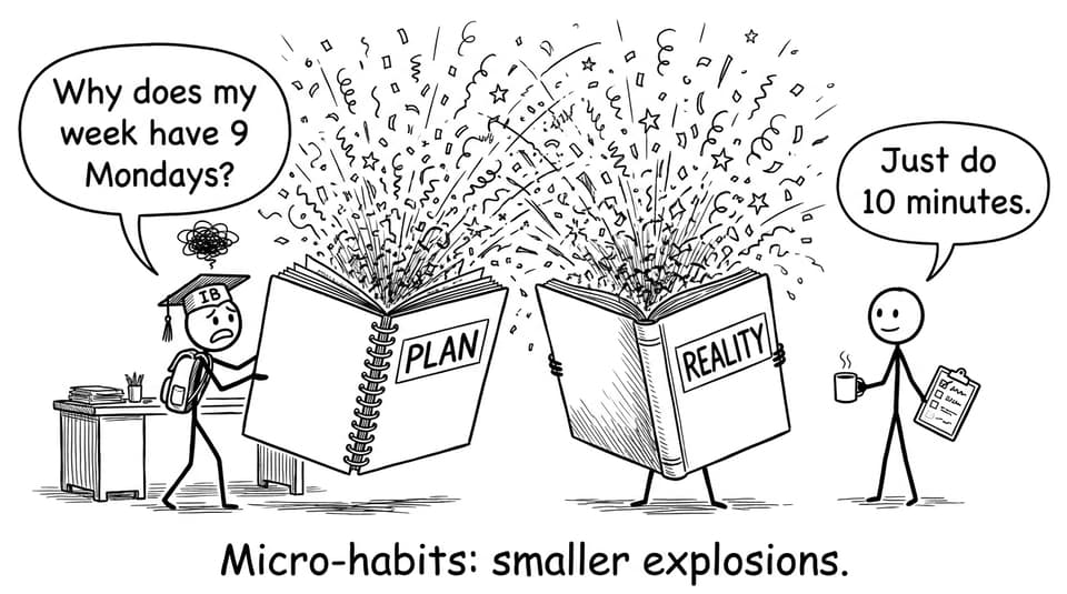 Micro-habits comic relief