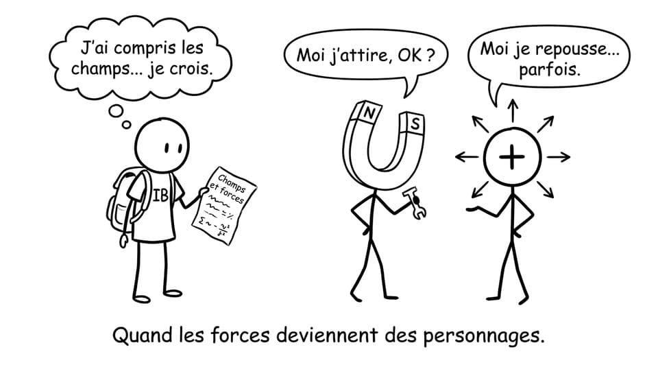 Quand les forces deviennent des personnages.