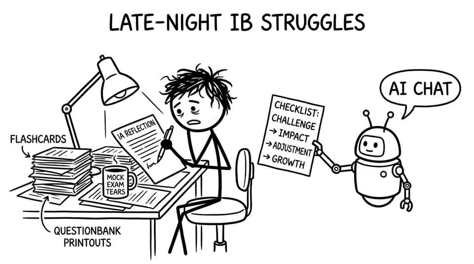 Late-night IA reflection with AI Chat checklist