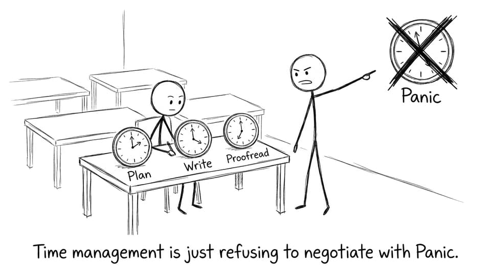 Time management is just refusing to negotiate with Panic.
