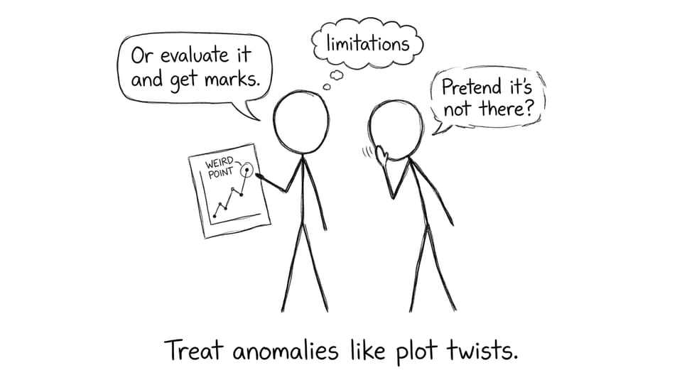 Outlier as plot twist comic