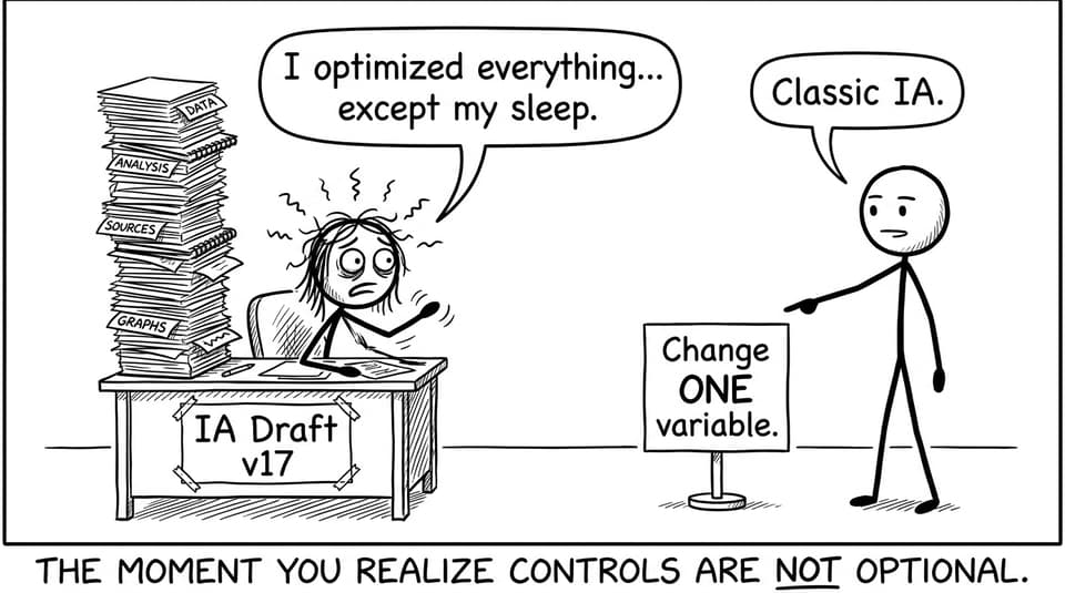 A student learns the one-variable rule in IA land