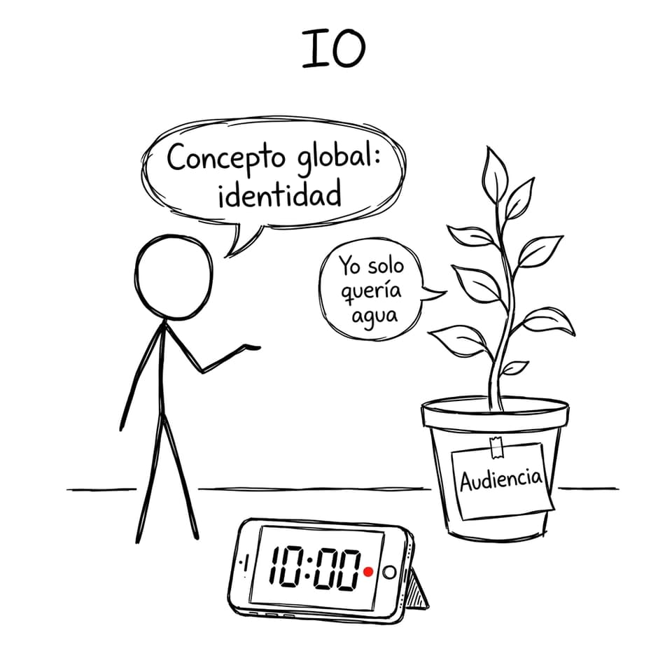 IO con la planta como audiencia