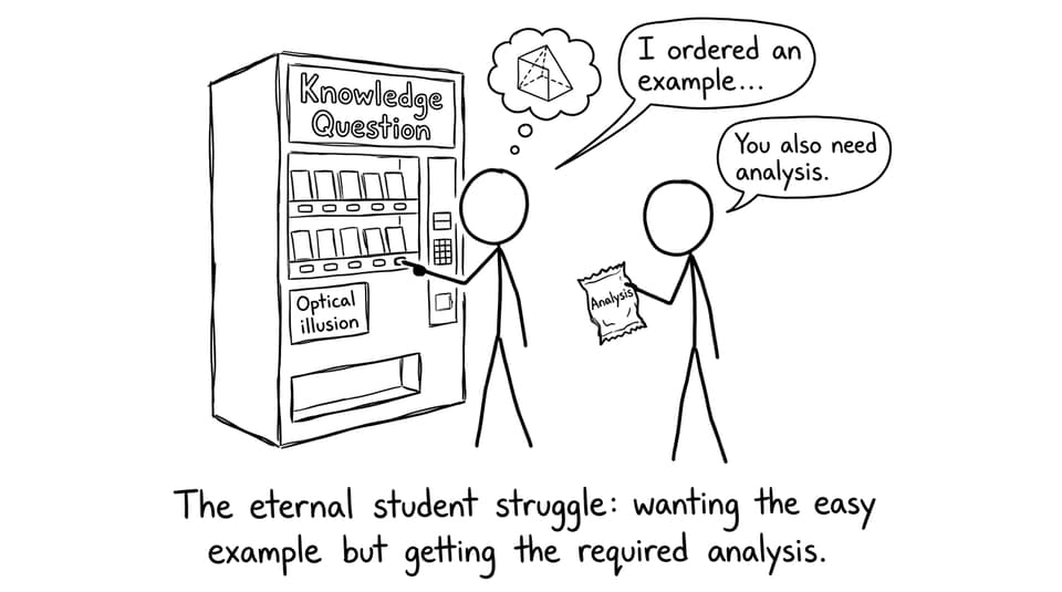 Knowledge Question vending machine comic