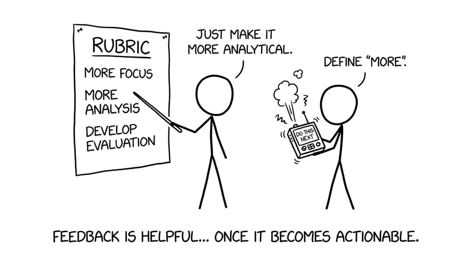 Vague feedback translator comic