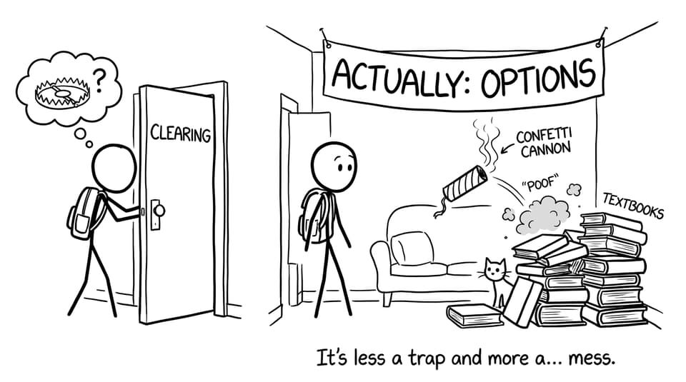 Clearing door surprise