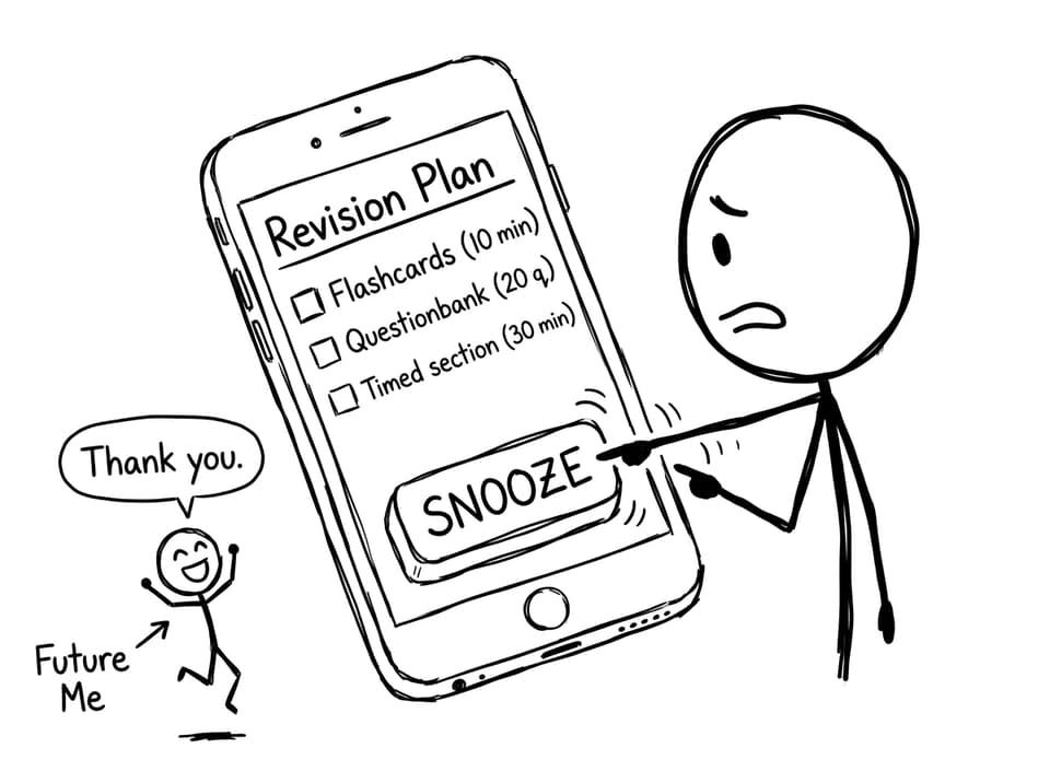 Revision plan procrastination joke