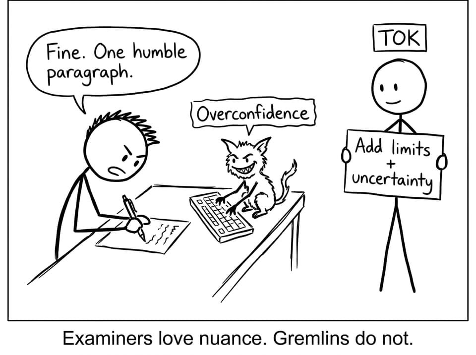 TOK vs overconfidence gremlin