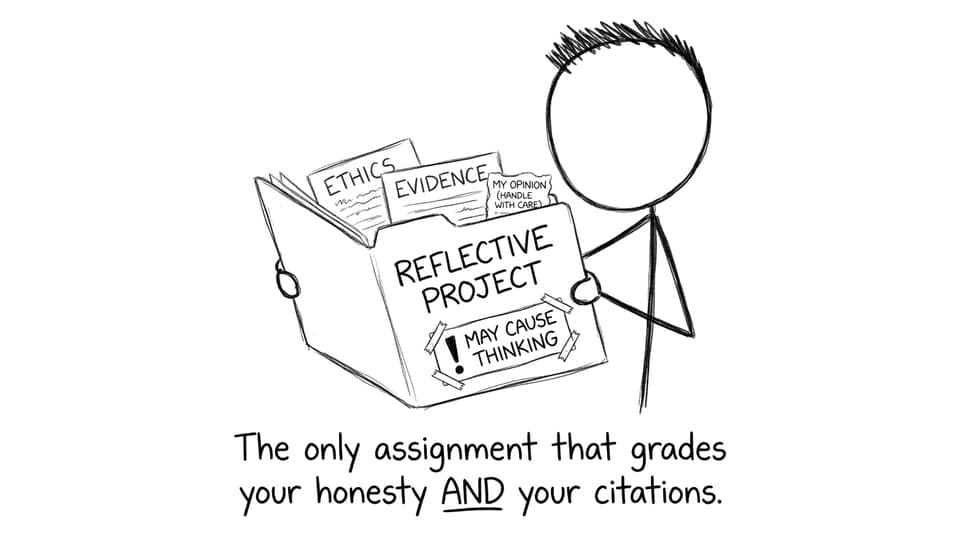 Reflective Project folder joke