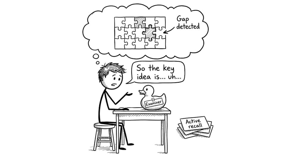 Rubber duck “Examiner” teaching comic