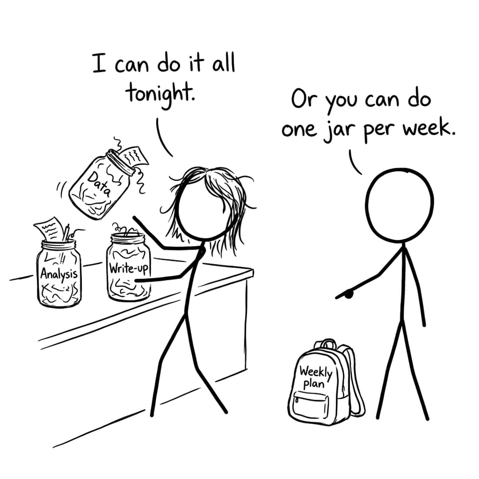 One jar per week comic