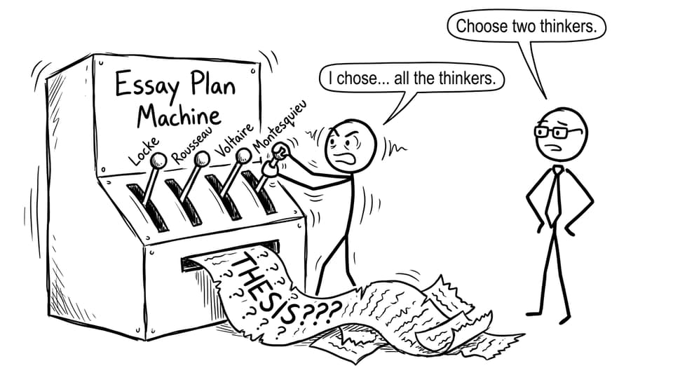 Essay plan machine joke