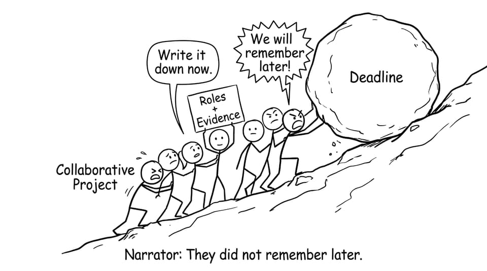 Collaborative Project deadline comic