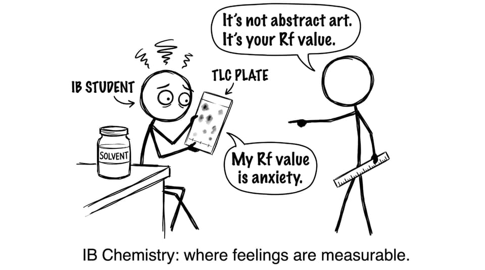 A funny TLC/Rf-value comic