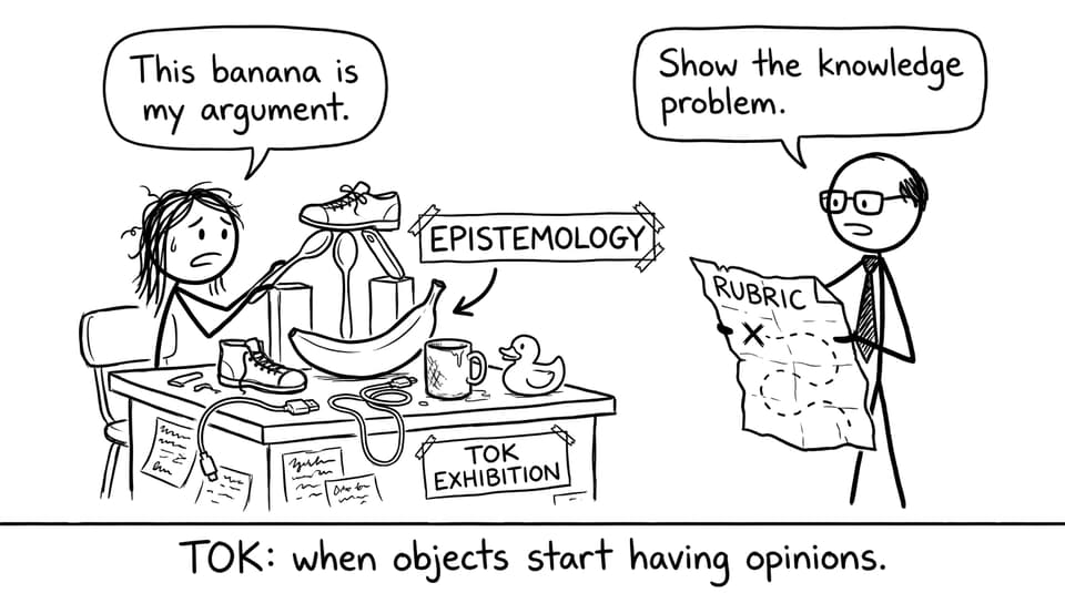 TOK banana argument comic