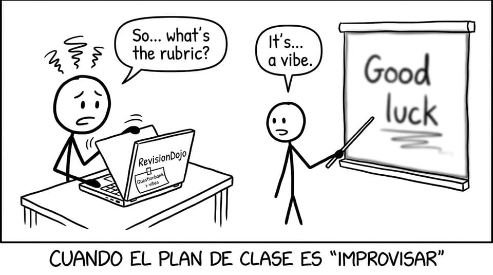 IB student vs vibes teaching XKCD comic