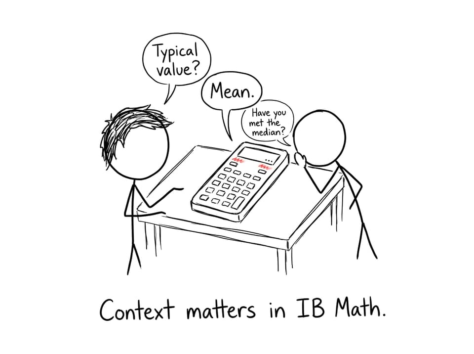 Calculator choosing mean while median watches