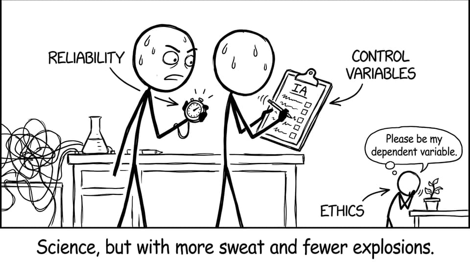 Science, but with more sweat and fewer explosions.