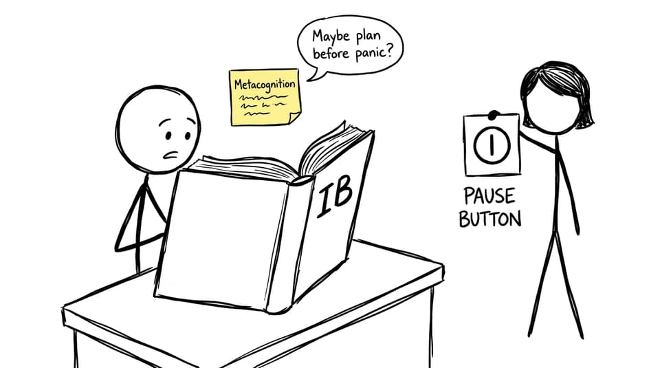 A sticky note whispers “plan before panic”