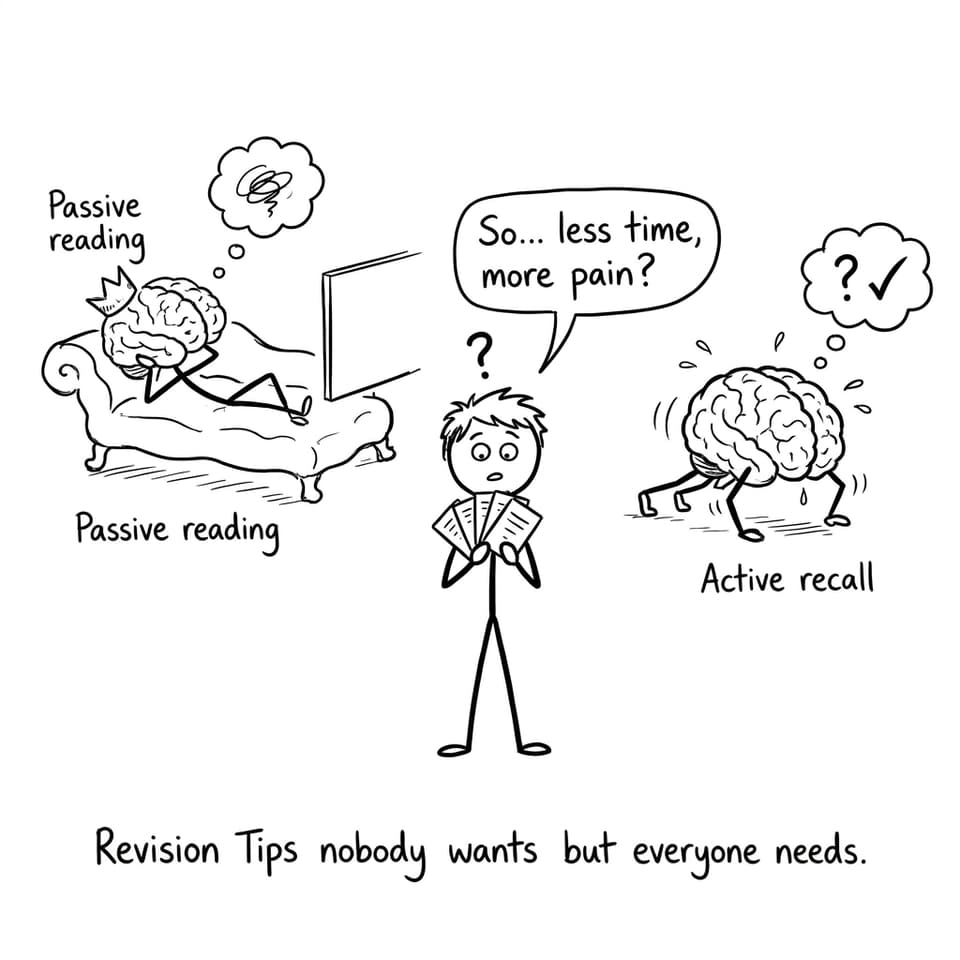 Passive reading vs active recall