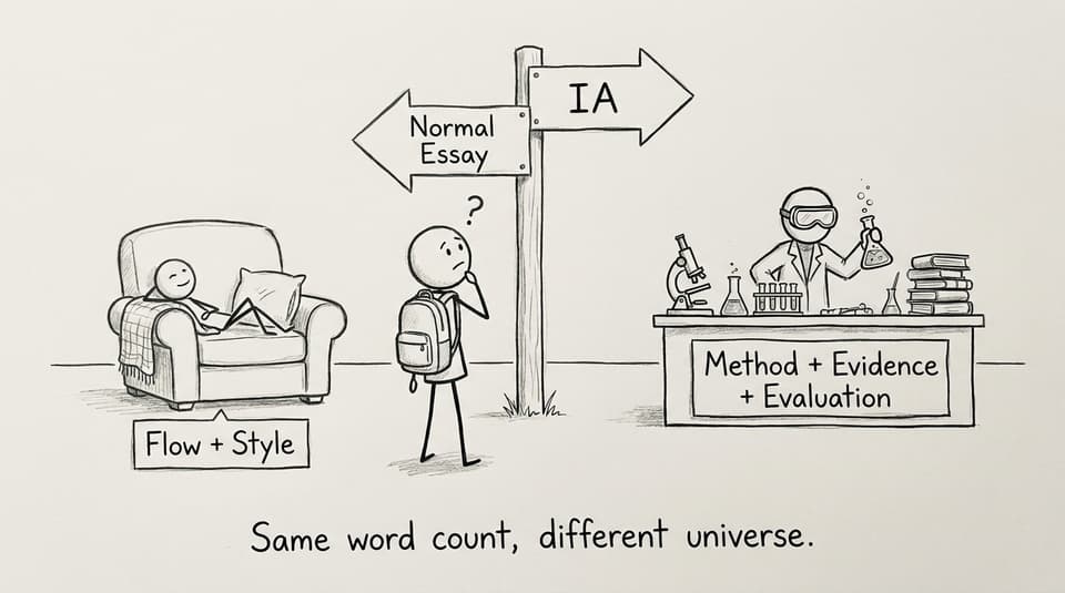 Two paths: Normal Essay vs IA