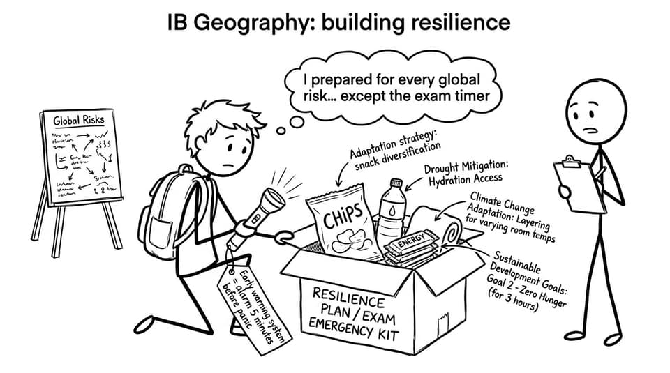 IB Geography: building resilience comic