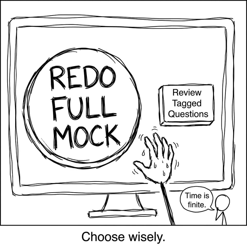 The small green button wins