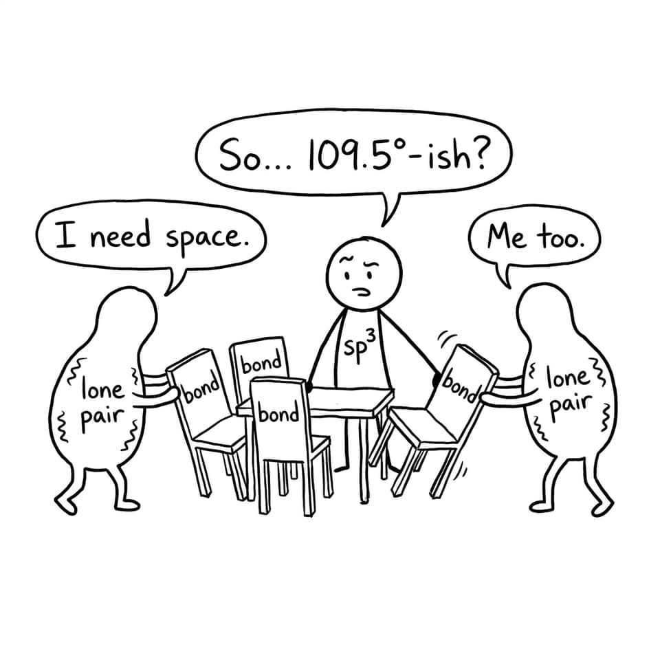 Lone pairs want space