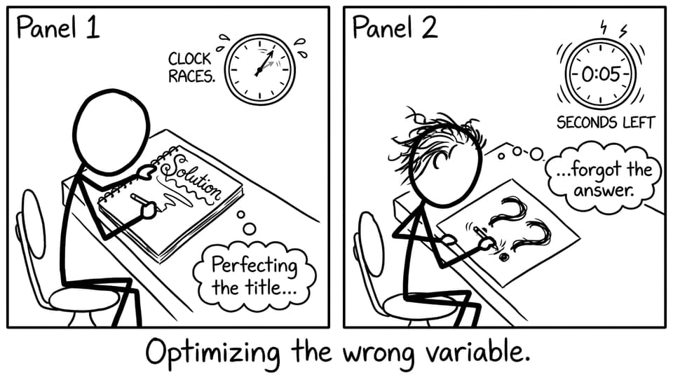 Optimizing the wrong variable
