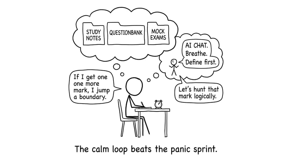 A funny comic about the calm loop beating panic
