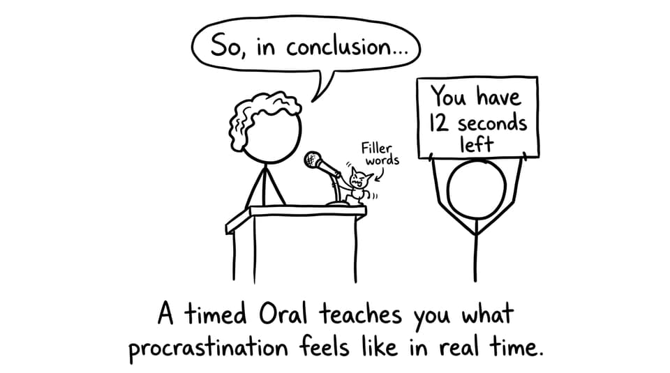 Filler words trying to hijack the microphone
