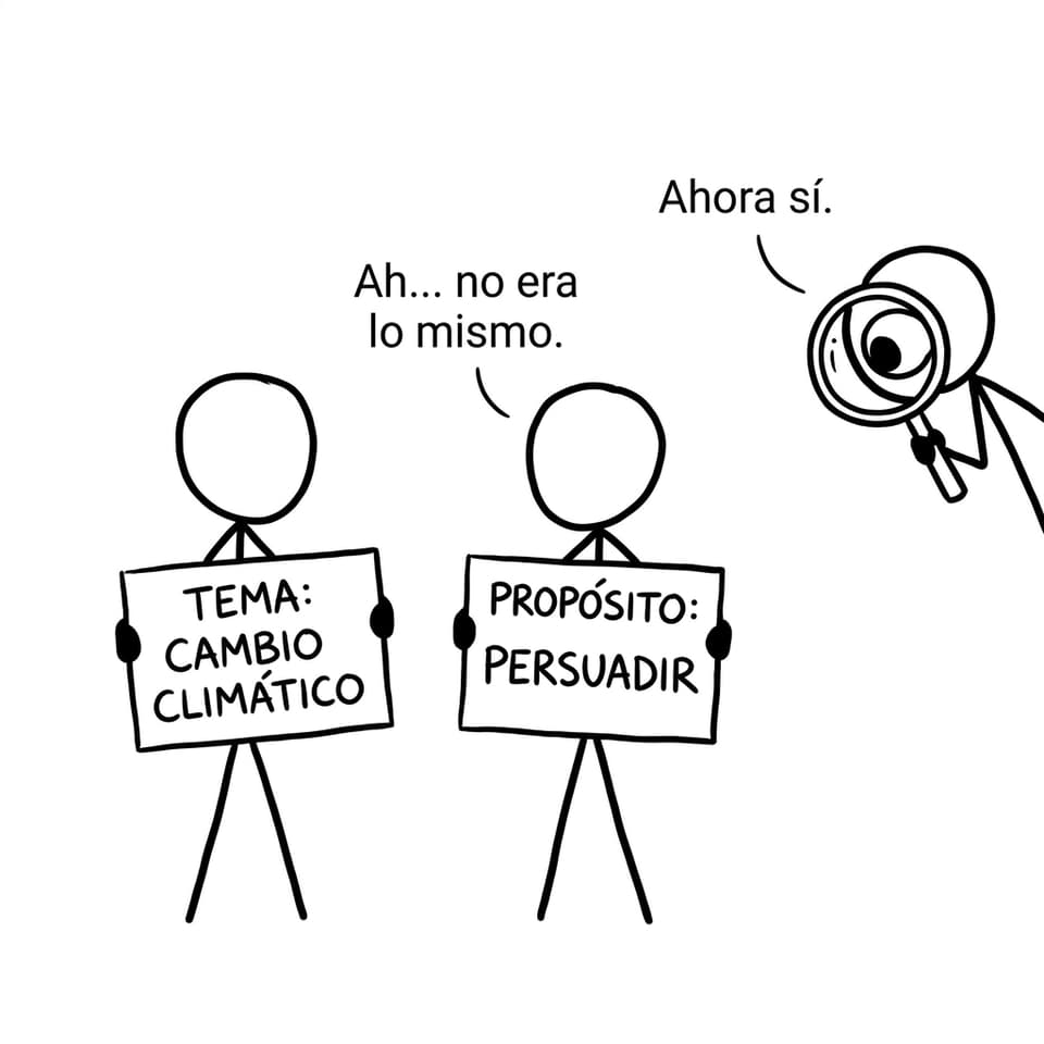 Tema vs propósito, el duelo que siempre aparece