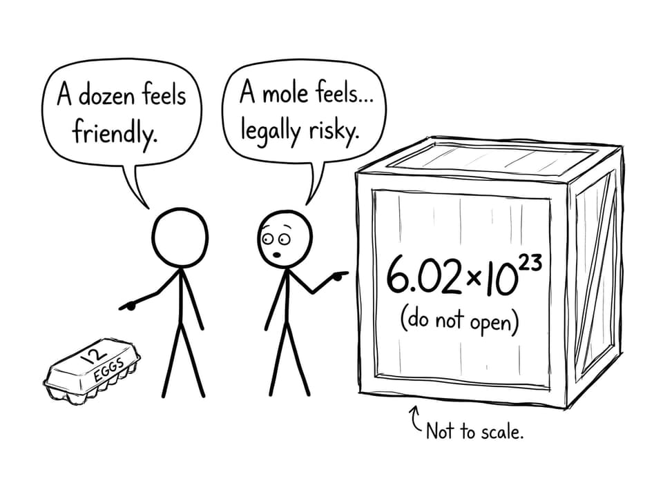 A dozen vs a mole joke