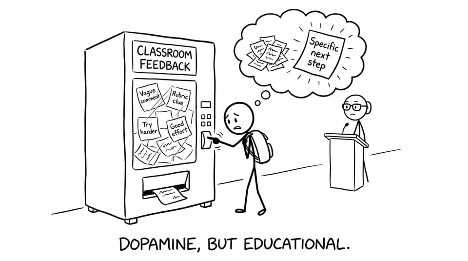 Feedback vending machine joke
