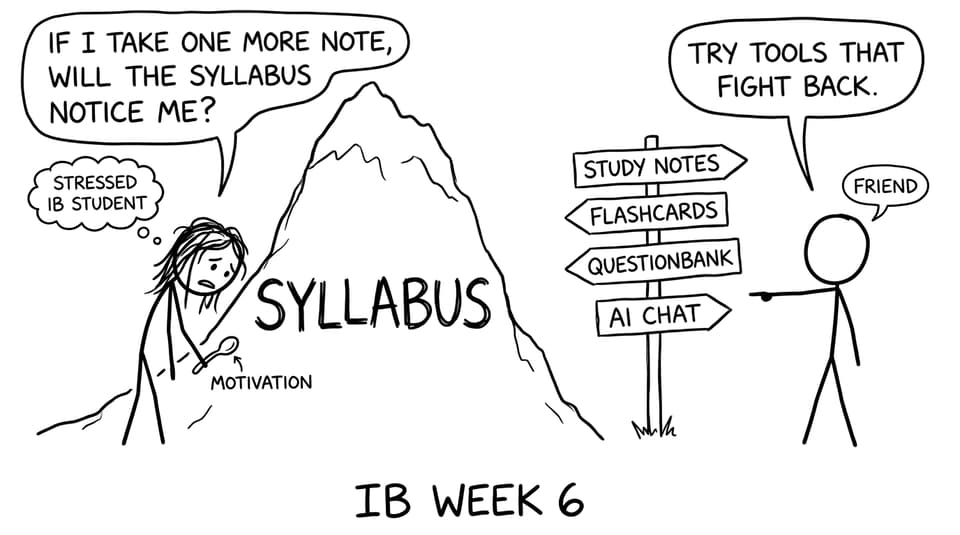 IB student vs syllabus comic