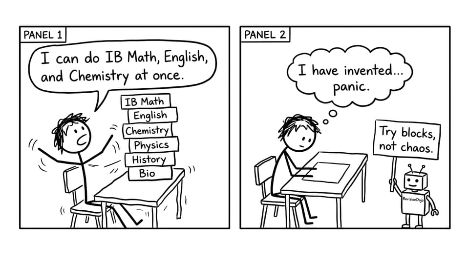 Multitasking panic comic