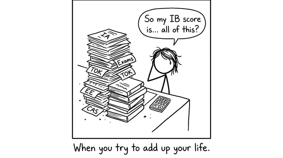 An IB student discovers the score is made of many parts