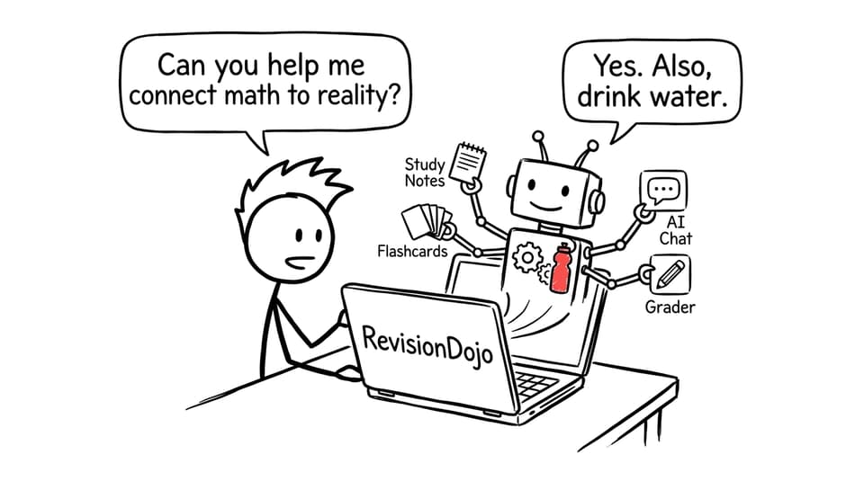 RevisionDojo robot reminds you to drink water