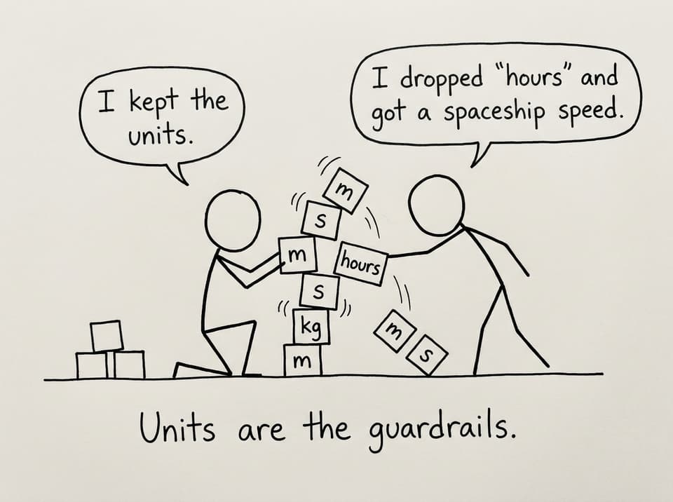 Units as guardrails comic
