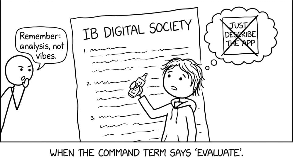 When the command term says evaluate
