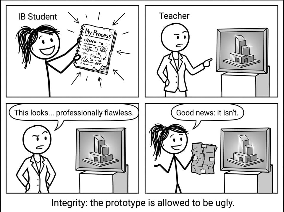 Integrity: the prototype is allowed to be ugly.