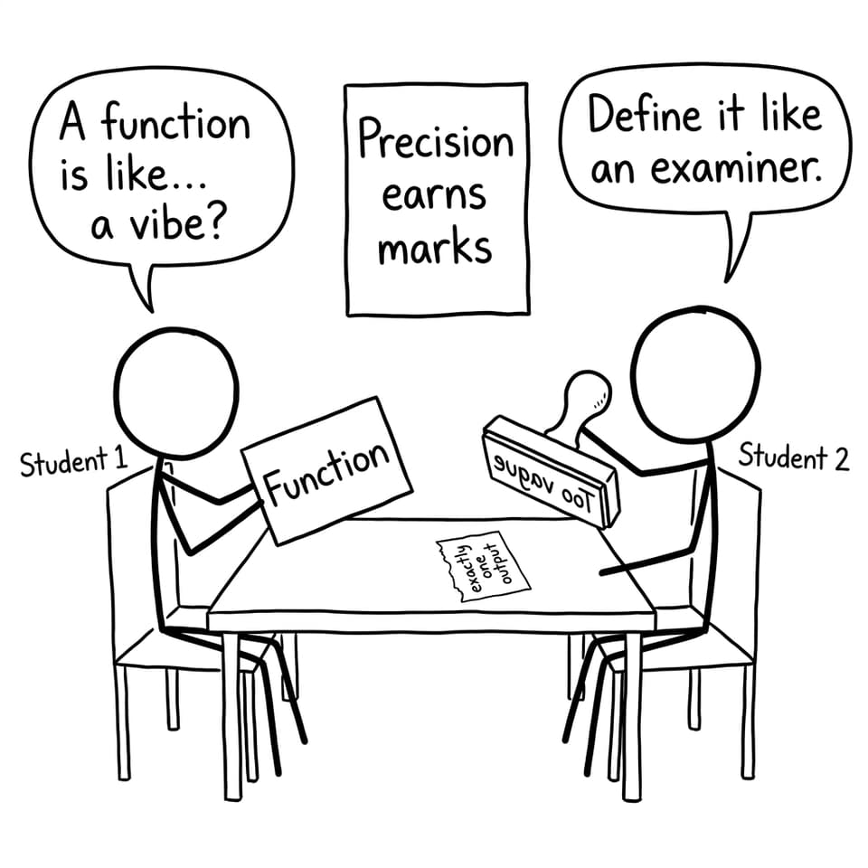 Vague vs precise function definition joke