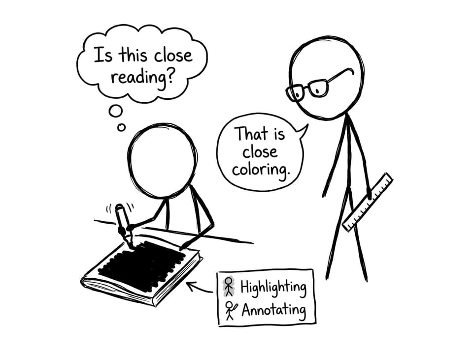 Highlighting an entire page joke