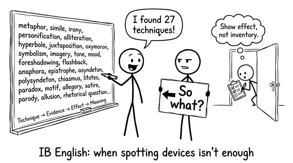 IB English: when spotting devices isn't enough