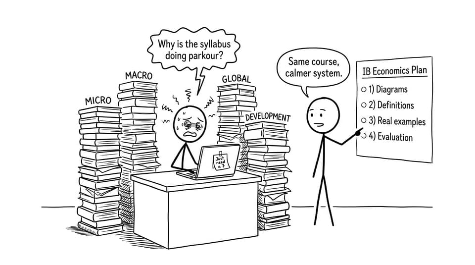 IB Economics syllabus stress, but funny