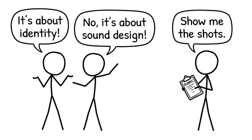 Argument vs technique vs rubric in IB Film