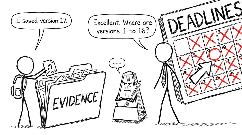 A parent asks the important question about a student's missing evidence files
