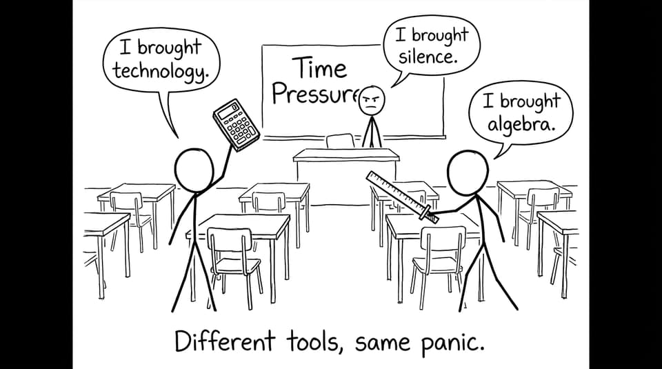 Exam hall tools and panic