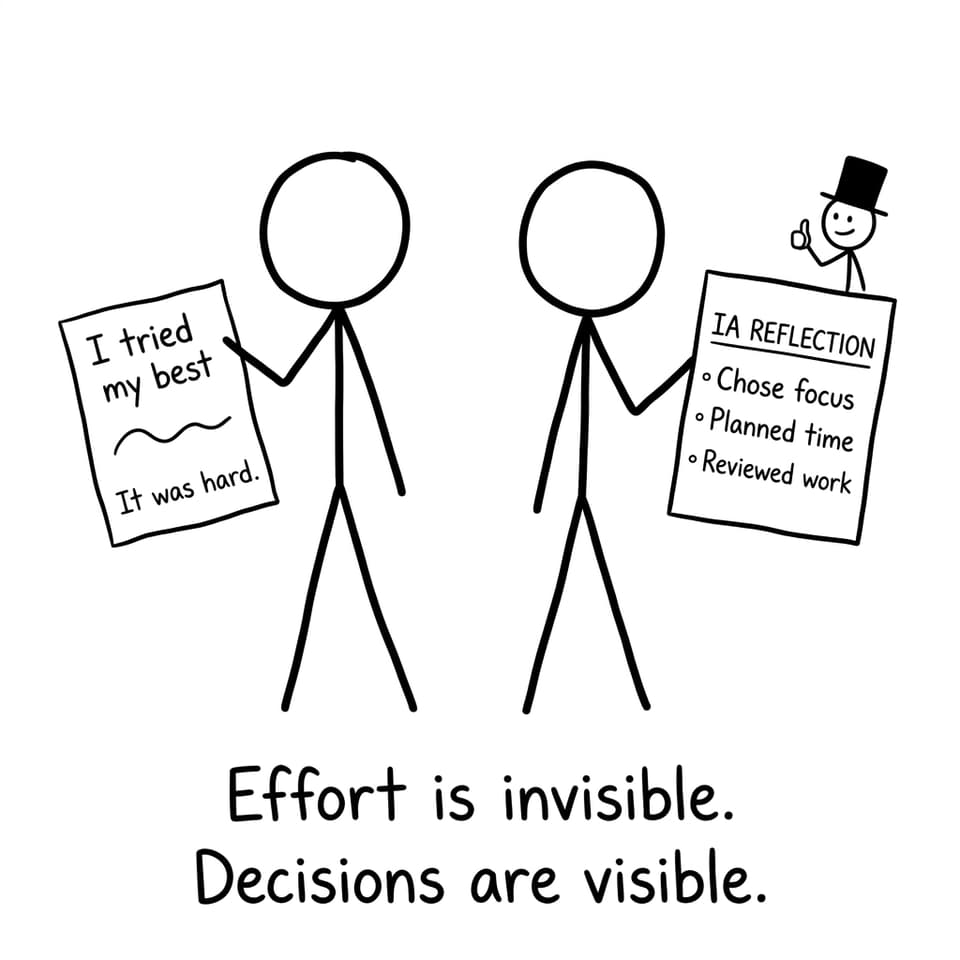 Two IA reflections: vague vs specific